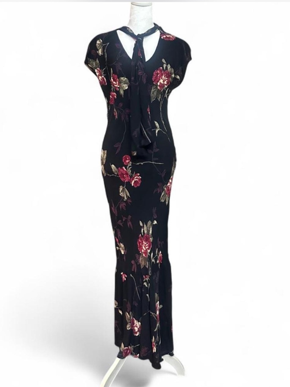 90s does the 30s romantic floral bias cut dress